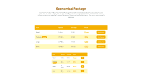 Horizontal Pricing Tables Using Tailwind UI