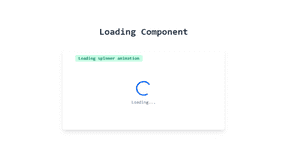 Collection of Loading Component Types Using Tailwind UI