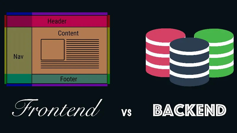 front end vs back end frontend vs backend