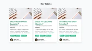 Blog Post Card  - Tailwind Template