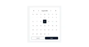 Calender UI Design Using Tailwind UI