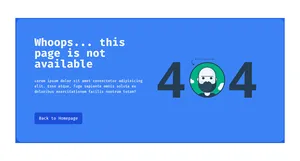 Error 404 with Illustrations - Tailwind Component