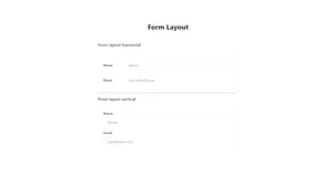 Form Layout Using Tailwind UI