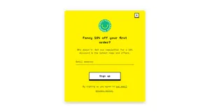 Modal Promo Happysock - Tailwind Component