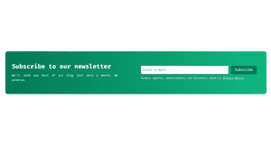 Responsive Newsletter - Tailwind Component
