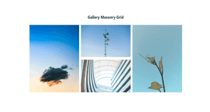 Gallery Image Masonry Grid Form Layout Using Tailwind UI