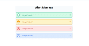 Alert Message With Icon - Tailwind Component