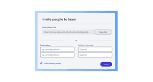 Invite People to Team - Tailwind Component