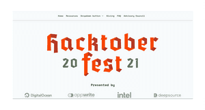 Full Page Header Hacktoberfest - Tailwind Component