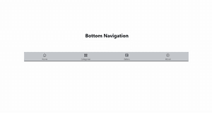 Bottom Navigation - Tailwind Component